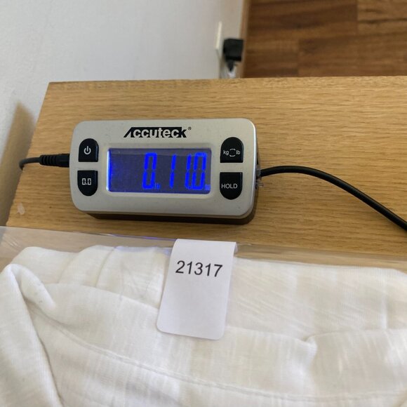 J Jill Top Womens Large White Slub Knit Pima Center Pleat Tunic Collar Pullover - Picture 10 of 10